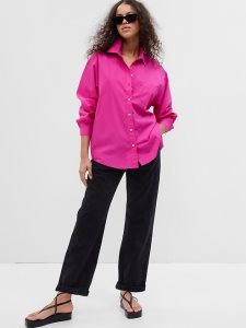 Gap 100% Organic Baumwoll Big Rosa | 5396-QIDLT