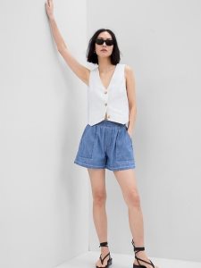 Gap 100% Organic Baumwoll High Rise Denim Pull-On Indigo | 3174-XOZLP
