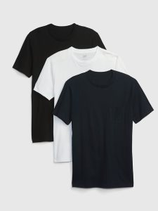 Gap 100% Organic Baumwoll Pocket (3-Pack) Mehrfarbig | 5906-ISVTO