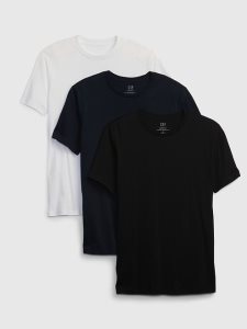 Gap 100% Organic Baumwoll Standard Crewneck (3-Pack) Mehrfarbig | 9856-ARSFY