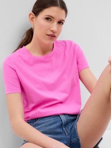Gap 100% Organic Baumwoll Vintage Crewneck Rosa | 5401-OGMCB