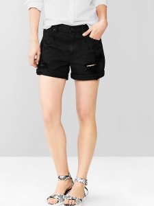 Gap 1969 Boyfriend Denim Schwarz | 7861-ZRNSP