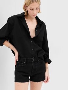 Gap 3 High Rise Cheeky Schwarz | 1536-VZDPQ
