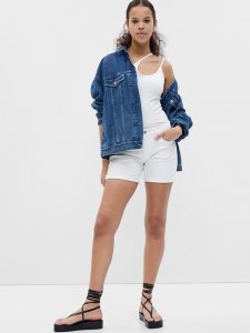Gap 5 Mid Rise Denim Weiß | 7610-FNRDW