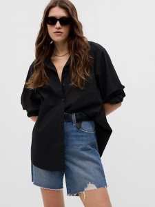 Gap 8 Mid Rise Loose Denim Bermuda Indigo | 3869-ERAGS