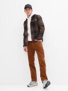 Gap 90s Original Gerade Fit Corduroy Hellbraun | 9475-BYDNF