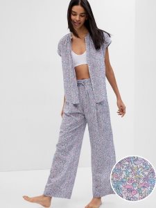 Gap Airy Weite-Leg Rosa Blau | 7084-WLXBD