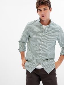 Gap All-Day Poplin in Standard Fit Grün | 1280-EHWDG