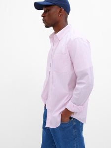 Gap All-Day Poplin in Standard Fit Rosa | 7294-VOEXZ