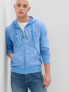 Gap Arch Logo Hoodie Blau | 6953-WSNJO