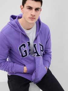 Gap Arch Logo Hoodie Lila | 3270-JLZPS