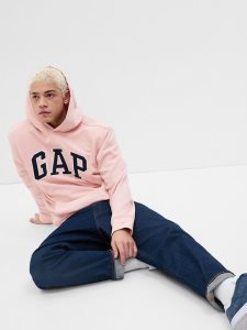 Gap Arch Logo Hoodie Rosa Rosa | 0826-NCVKB