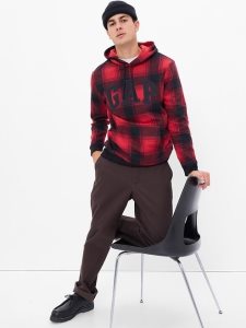 Gap Arch Logo Hoodie Rot | 9214-LJKVR