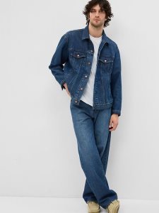 Gap BetterMade Oversized Icon Denim Dunkelindigo | 8274-AESNJ