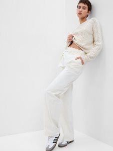 Gap Cable-Knit Crewneck Beige | 3849-HESUG