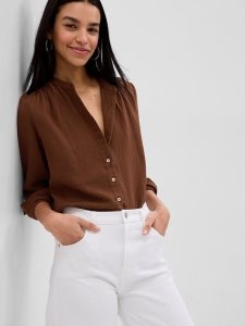 Gap Crinkle Gauze Braun | 6721-UMEOF