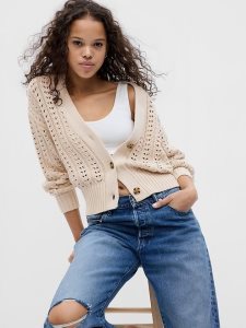 Gap Crochet Grau Beige | 9721-VYEJD