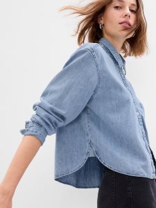 Gap Cropped Denim Hellwaschen | 8379-DJNSU