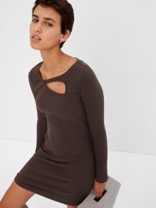 Gap Cutout Rib Mini Braun | 4870-LJFPG