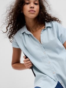 Gap Denim Dolman Blau | 4387-NHIXF