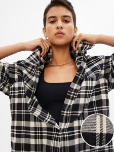 Gap Flannel Big Schwarz | 2613-HYOLP