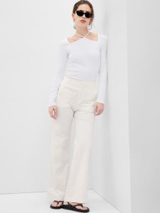 Gap Flare Khakis Weiß | 3820-UTHOE