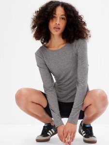 Gap GapFit Breathe Open Back Twist Grau | 8639-AJGTL