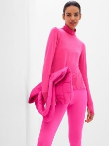 Gap GapFit Breathe Turtleneck Rosa | 6978-VTNCL