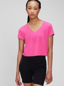Gap GapFit Breathe V Neck Rosa | 4560-XLAPM