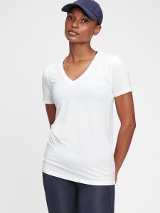 Gap GapFit Breathe V Neck Weiß | 3720-GKVOH