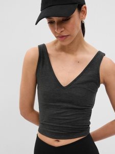 Gap GapFit Brushed Jersey Brami Schwarz | 7520-CUXKT