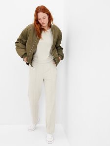 Gap GapFit Brushed Tapered Beige | 6143-IQFJW