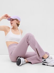 Gap GapFit High Rise Power Split Flare Lila | 4850-FTEWJ
