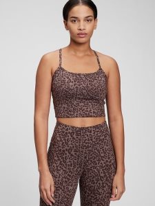 Gap GapFit Recycled Power Brami Lila Bordeaux Leopard | 4705-VTFQK
