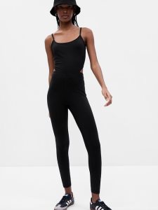 Gap GapFit Recycled Power Onesie Schwarz | 5809-SWAQI