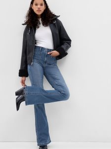 Gap High Rise 70s Flare Indigo | 2453-BDMKN