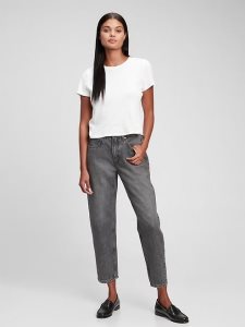 Gap High Rise Barrel Schwarz | 2395-SGCKL