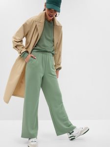 Gap High Rise Cloud Light Weite-Leg Olivgrün Grün | 2970-JIXWR