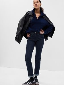 Gap High Rise Gerade Leg Dunkelindigo | 2058-BODQA