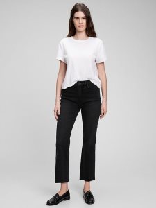 Gap High Rise Kick Fit Schwarz | 1846-FOKHT