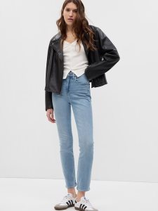 Gap High Rise Klassische Gerade Hellindigo | 4380-CFNDP