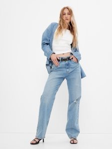 Gap High Rise Organic Baumwoll 90s Loose | 6817-ZPEKV