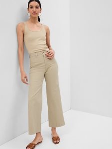 Gap High Rise Stride Khakis Braun | 1304-OYLTU