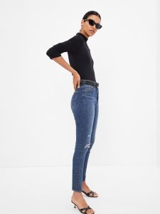 Gap High Rise True Schlank Indigo | 8526-FODBT