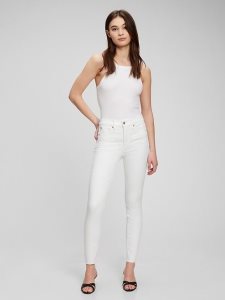 Gap High Rise True Schlank Weiß | 8467-BKAGC