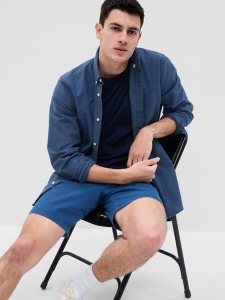 Gap Klassische Oxford in Standard Fit Blau | 7453-FVJUL