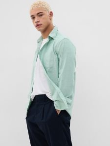 Gap Klassische Oxford in Standard Fit Grün | 7614-BEQIZ