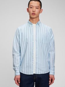 Gap Klassische Oxford in Untucked Fit Blau | 7058-TYAIZ