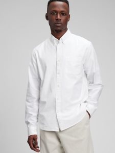 Gap Klassische Oxford in Untucked Fit Weiß | 6321-PBGSZ
