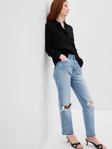 Gap Knit Shirt Schwarz | 5067-TCFQZ